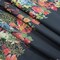 1 Panel Cotton Poplin Midnight Blue Floral Band Promenade au Pavot Print Fabric